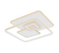 Luminosa Lighting Luminosa Roderick 50X50Cm Integrated Led Semi Flush Ceiling Light White Matt Led Dimmable 2700-6000K Remote Control
