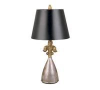 Luminosa Lighting Luminosa Rodrigue 1 Light Table Lamp Silver, E27