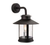 Roma 1 Light Outdoor Wall Lantern Black IP44 E27 Netlighting Black One Size