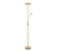 Luminosa Lighting Luminosa Rome Mother And Child Floor Lamp Satin Brass, Opal Glass, G9