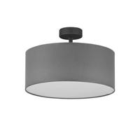 Luminosa Lighting Luminosa Rondo Semi Flush 40Cm Cylindrical Ceiling Light Graphite 4Xe27