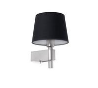 Luminosa Lighting Luminosa Room 1 Light Indoor Wall Lamp Black, Satin Nickel, E27