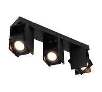 Luminosa Lighting Luminosa Rory Ceiling Spotlight Bar Matt Black 3X Gu10