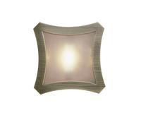 Luminosa Lighting Luminosa Rosa Del Desierto Flush Ceiling Large Square R7S-78mm, Antique Brass