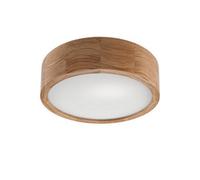 Luminosa Lighting Luminosa Round Cylindrical Ceiling Light Oak, 1X E27