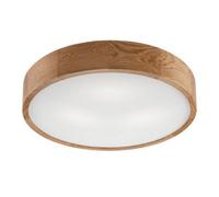 Netlighting Round Cylindrical Ceiling Light Oak 3x E27 in Brown Netlighting Brown