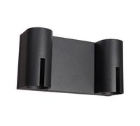 Luminosa Lighting Luminosa Rovigo Twin Outdoor Wall Down Lamp Black 3000K Warm White Ip54