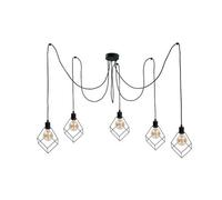 Netlighting Ruben Cluster Pendant Ceiling Light Black 5x E27 Netlighting Black