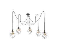 Luminosa Lighting Luminosa Ruben Cluster Pendant Ceiling Light Gold, 5X E27