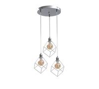 Netlighting Ruben Cluster Pendant Ceiling Light Silver 32cm 1x E27 Netlighting Silver