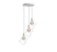 Luminosa Lighting Luminosa Ruben Cluster Pendant Ceiling Light White, 32Cm, 3X E27