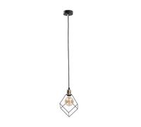 Luminosa Lighting Luminosa Ruben Wire Frame Pendant Ceiling Light Gold, 22Cm, 1X E27