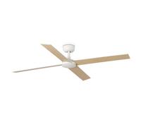 DC Ceiling Fan Rudder L-4 White with Remote
