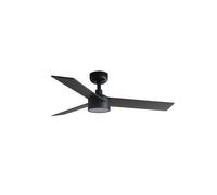DC Ceiling Fan Rudder S Black with LED & Remote