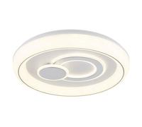 Luminosa Lighting Luminosa Ruiz Integrated Led Semi Flush Ceiling Light White Matt 2X Led 2700-6000K