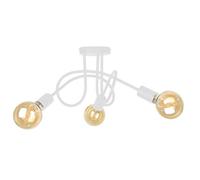 Luminosa Lighting Luminosa Rumba Multi Arm Semi Flush Ceiling Light White, 50Cm, 3X E27