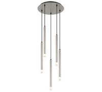 Luminosa Lighting Luminosa Ryan Cluster Pendant Ceiling Light Nickel Matt 5X G9