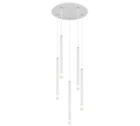 Luminosa Lighting Luminosa Ryan Cluster Pendant Ceiling Light White Matt 5X G9