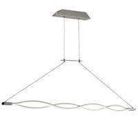 Luminosa Lighting Luminosa Sahara Ceiling Pendant 42W Led 3000K, 3400Lm, Dimmable Silver, Frosted Acrylic, Polished Chrome