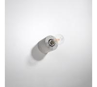Luminosa Lighting Luminosa Salgado Surface Mounted Round Wall Lamp Grey E27