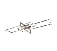 Luminosa Lighting Luminosa Salinas Modern 34W Led Semi Flush Light Nickel Matt 3000K - Uk Stock