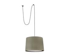 Luminosa Lighting Luminosa Samba Black, Green Cylindrical Pendant Lamp With Plug