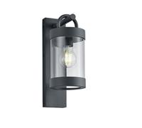 Luminosa Lighting Luminosa Sambesi Modern Outdoor Wall Lantern Anthracite Ip44 With Dusk Sensor - Uk Stock