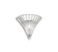 Ideal Lux Santa Small Single Light Wall Fitting With Clear Glass Shade