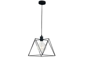 Luminosa Lighting Luminosa Santana Wire Frame Pendant Ceiling Light Black 26X26X25Cm