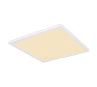 Luminosa Lighting Luminosa Sapana 42Cm Square Flush Ceiling Light White Ip44 Led 3000K