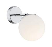 Luminosa Lighting Luminosa Satelite Outdoor Globe Wall Lamp Opal Matt, Chrome Ip44