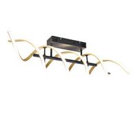 Luminosa Lighting Luminosa Sequence Modern 41W Led Semi Flush Light Brass Matt 2300-3000-4000K - Uk Stock
