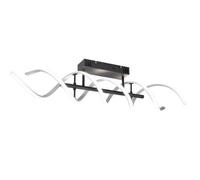 Luminosa Lighting Luminosa Sequence Modern 41W Led Semi Flush Light Brushed Aluminium 2300-3000-4000K - Uk Stock