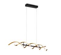 Trio Lighting Sequence LED pendant light, dimmable, CCT, brass
