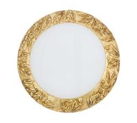 Luminosa Lighting Luminosa Serena Glass Decorative Flush Ceiling Light 3 Light 24 Carat Gold