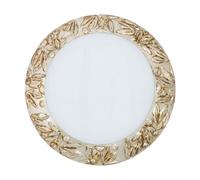 Luminosa Lighting Luminosa Serena Glass Decorative Flush Ceiling Light 3 Light Chrome