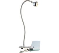 Luminosa Lighting Luminosa Serpent Clamp & Clip On Lamp Nickel Matt Led 3000K