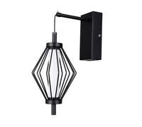 Luminosa Lighting Luminosa Sevil Wall Lamp Matt Black, Chrome 3000K Warm White