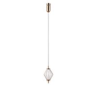 Luminosa Lighting Luminosa Sevil Wire Frame Pendant Ceiling Light Gold 3000K Warm White