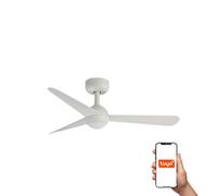 Luminosa Lighting Luminosa Sfera Small 3 Blade Ceiling Fan Matt White Tuya Smart System