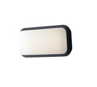 Luminosa Lighting Luminosa Shelly Led Outdoor Flush Anthracite, Ip65 1200Lm 4000K 21.5X14.5X7Cm