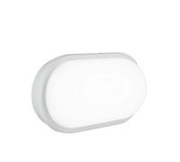 Luminosa Lighting Luminosa Shelly Led Outdoor Flush White, Ip65 1600Lm 3000K 27.1X17.6X8Cm