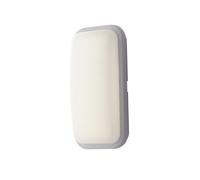 Luminosa Lighting Luminosa Shelly Led Outdoor Flush White, Ip65 1600Lm 4000K 29.6X14.6X7.6Cm