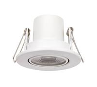 Luminosa Lighting Luminosa Shieldeco 500 Cct Tiltable Light 5W Recessed Downlight Matt White Paint