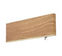 Luminosa Lighting Luminosa Siegfried 23Cm Integrated Led Wall Lamp Wood Look Led 3000K