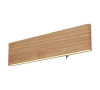 Luminosa Lighting Luminosa Siegfried 30Cm Integrated Led Wall Lamp Wood Look Led 3000K