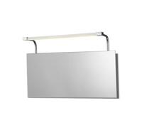 Luminosa Lighting Luminosa Sisley Wall Lamp 6W Led Chrome Ip44 4000K, 420Lm, Silver, Frosted Acrylic, Polished Chrome