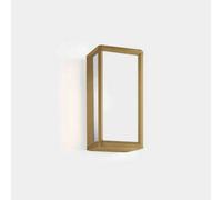 Luminosa Lighting Luminosa Skat Outdoor Led Mini Box Wall Lantern Gold, White Ip65 9W 2700K