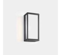Luminosa Lighting Luminosa Skat Outdoor Led Mini Box Wall Lantern Urban Grey, White Ip65 9W 2700K