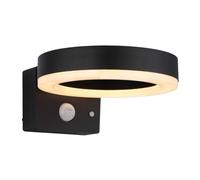 Luminosa Lighting Luminosa Solarleuchte Outdoor Modern Wall Lamp Matt Black Ip44 Led 3000K
